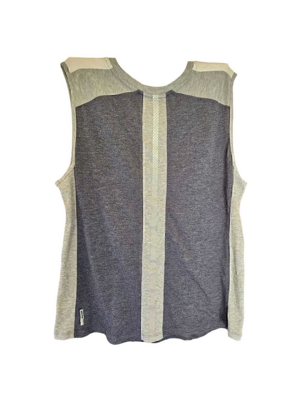RBX Womens Muscle Tank Top Gray White #TK20 - Picture 3 of 8